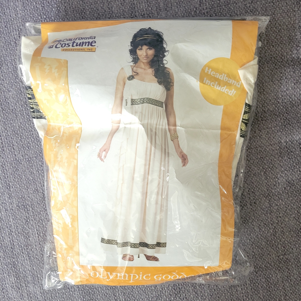 California Costume Olympic Goddess Dress with Headband
